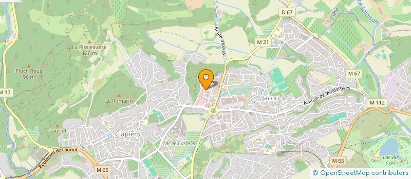 localisation de l'entreprise THETA  CLAPIERS