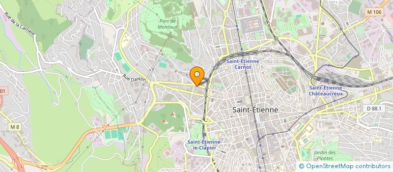 localisation de l'entreprise THETA DESIGN à SAINT-ETIENNE