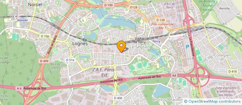localisation de l'entreprise THETALINK à LOGNES