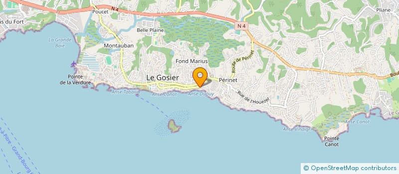 localisation de l'entreprise THETALO à LE GOSIER