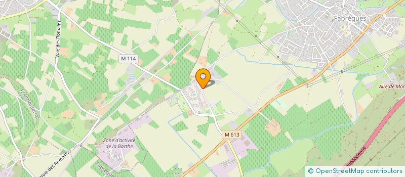 localisation de l'entreprise THETAZ  FABREGUES