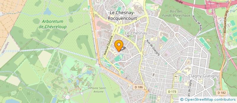 localisation de l'entreprise THETECHOBSERVER  LE CHESNAY-ROCQUENCOURT