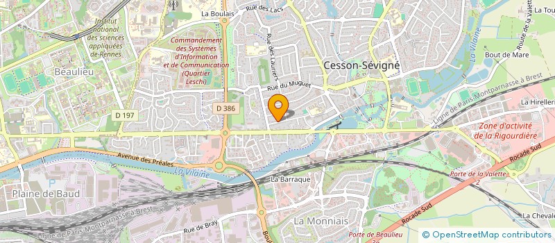 localisation de l'entreprise THETIOT  CESSON-SEVIGNE