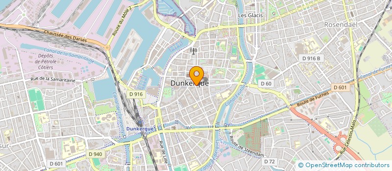 localisation de l'entreprise THETIS à DUNKERQUE