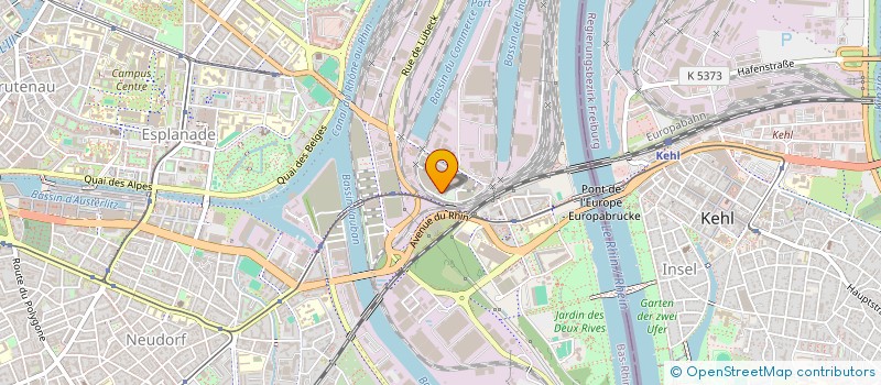 localisation de l'entreprise THETIS à STRASBOURG