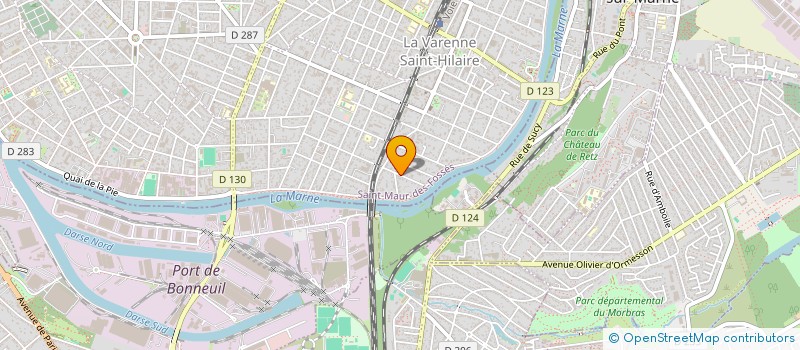 localisation de l'entreprise THETIS à SAINT-MAUR-DES-FOSSES