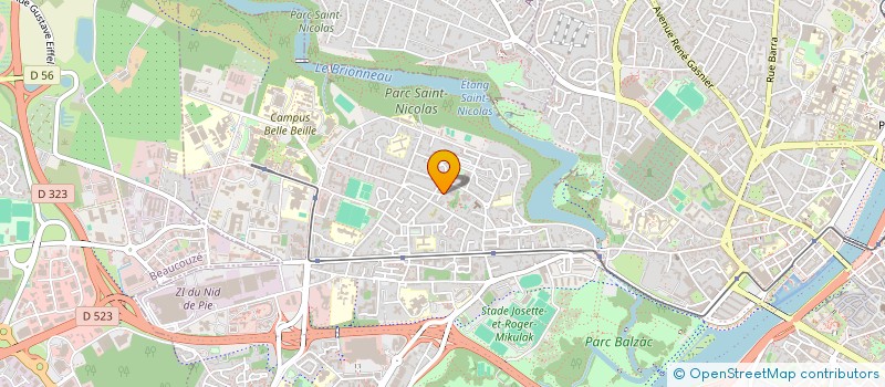 localisation de l'entreprise THETOUDUR à ANGERS