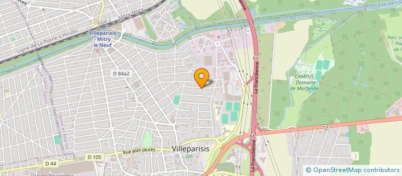 localisation de l'entreprise THETRA à VILLEPARISIS