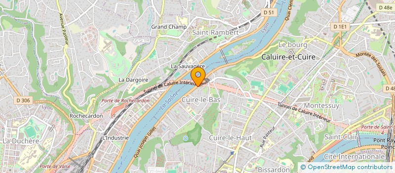 localisation de l'entreprise THETYS  CALUIRE-ET-CUIRE