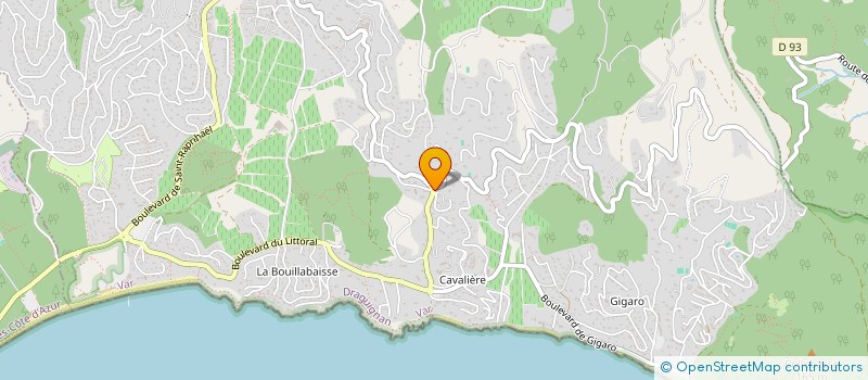 localisation de l'entreprise THETYS  LA CROIX-VALMER