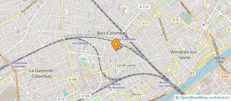 localisation de l'entreprise THEURIET à BOIS-COLOMBES