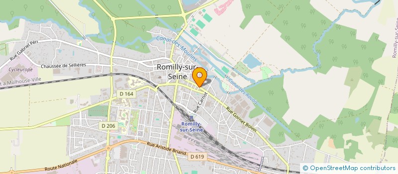 localisation de l'entreprise THEV à ROMILLY-SUR-SEINE