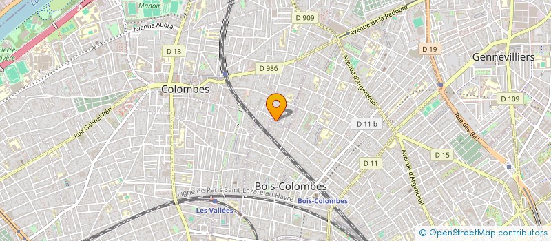 localisation de l'entreprise THEVA à BOIS-COLOMBES