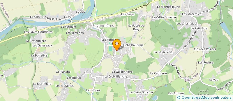 localisation de l'entreprise THEVA à VILLANDRY