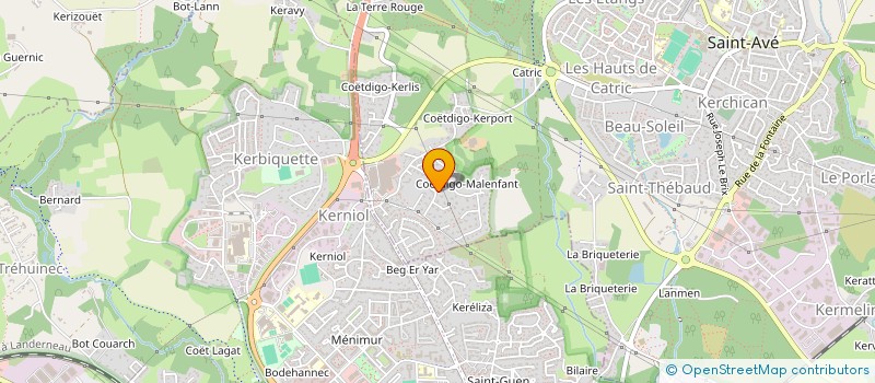 localisation de l'entreprise THEVAL  SAINT-AVE