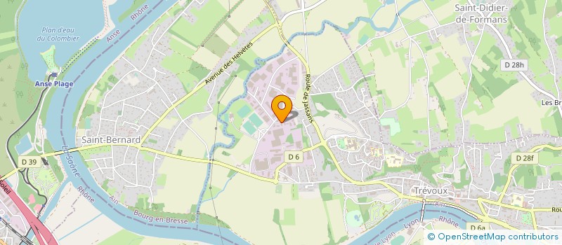 localisation de l'entreprise THEVENARD PRECISION à TREVOUX