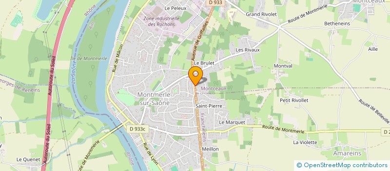 localisation de l'entreprise THEVENET  MONTCEAUX