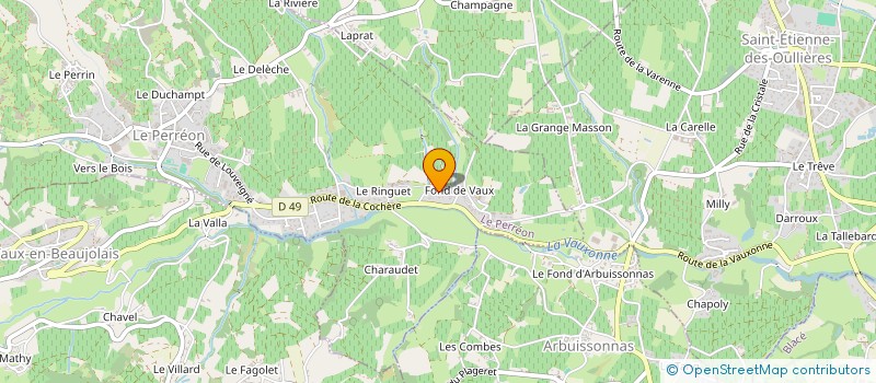 localisation de l'entreprise THEVENET CARRELAGE  LE PERREON