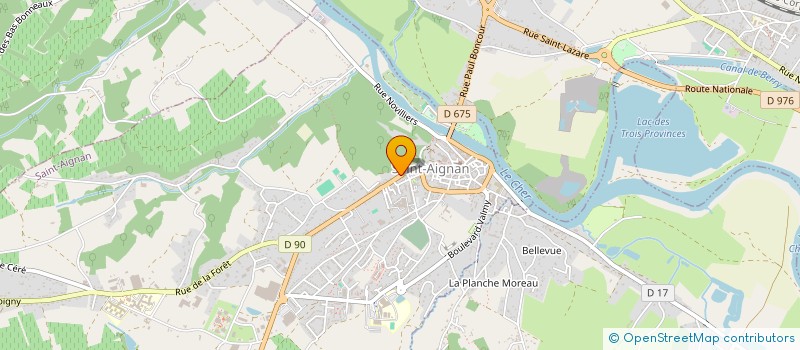localisation de l'entreprise THEVENET COMBELLES à SAINT-AIGNAN
