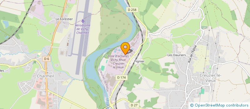 localisation de l'entreprise THEVENET HOLDING LOGISTIQUE à CREUZIER-LE-VIEUX
