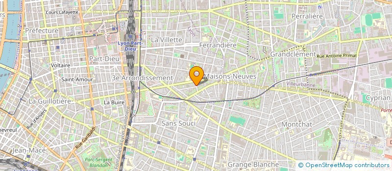 localisation de l'entreprise THEVENET MARGUERITE  LYON