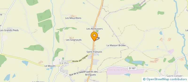 localisation de l'entreprise THEVENET MICHAUD à LE PIN