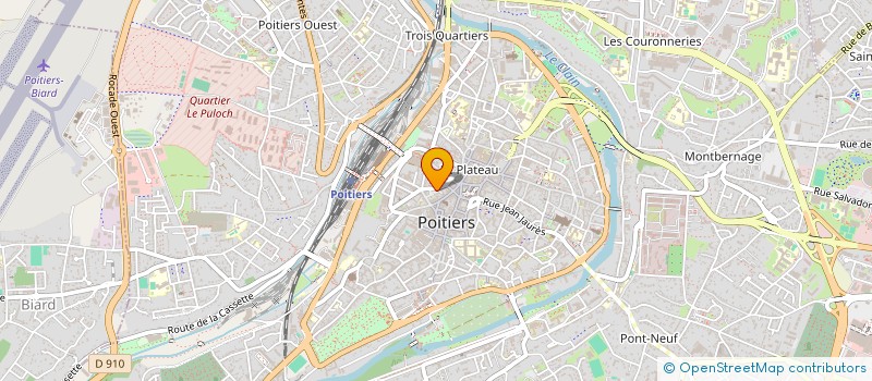 localisation de l'entreprise THEVENET MUSIC à POITIERS