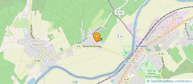 localisation de l'entreprise THEVENET-SAVART  TRELOU-SUR-MARNE