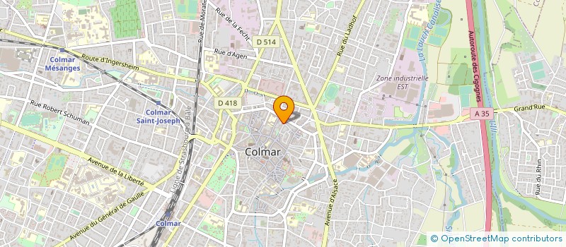 localisation de l'entreprise THEVENIN CAMILLE à COLMAR