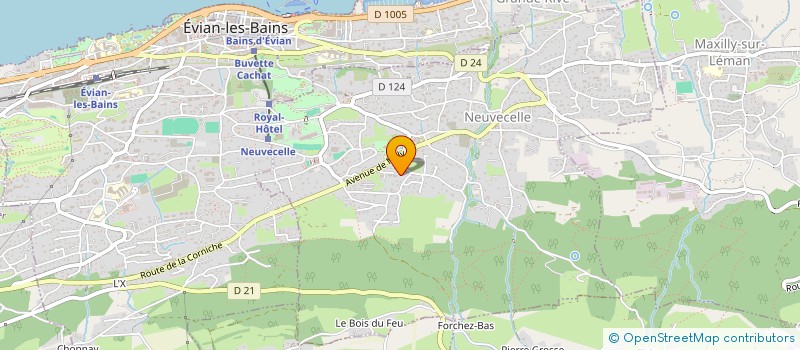 localisation de l'entreprise THEVENON  NEUVECELLE