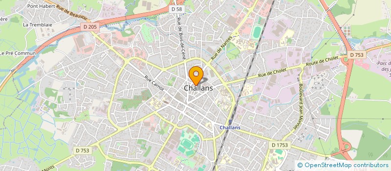 localisation de l'entreprise THEVENON-PUAUD à CHALLANS