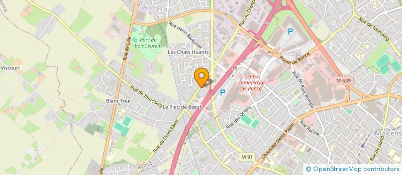 localisation de l'entreprise THEVENOUD - HER à RONCQ