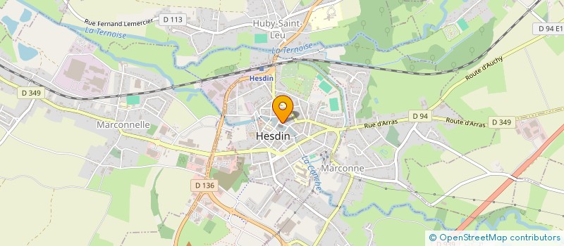 localisation de l'entreprise THEVERT  HESDIN