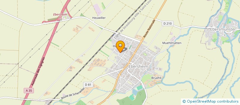 localisation de l'entreprise THEWA  EBERSHEIM