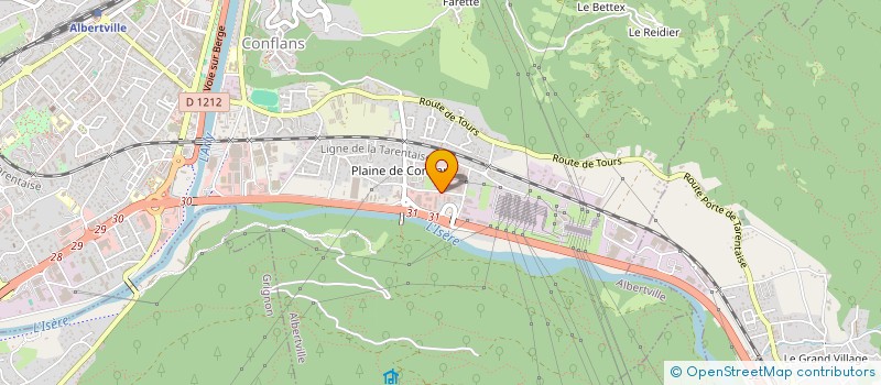 localisation de l'entreprise THEWAN-CIMES  ALBERTVILLE