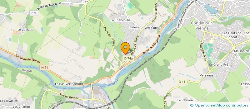 localisation de l'entreprise THEXADEL à ISLE
