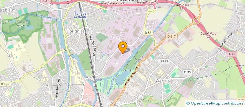 localisation de l'entreprise THEYS ENVIRONNEMENT à DOUAI
