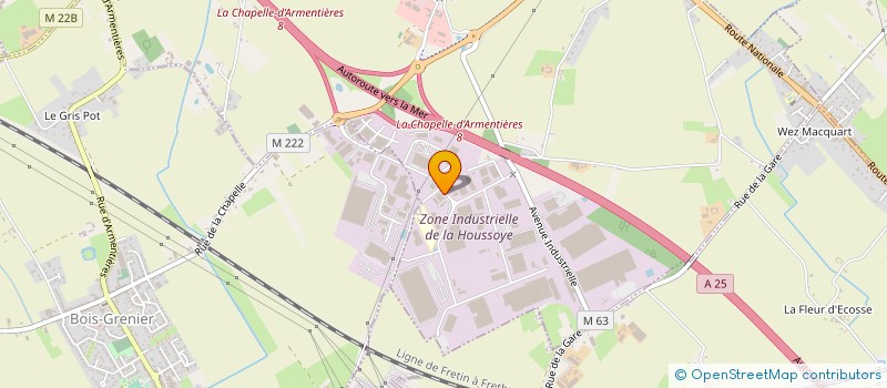 localisation de l'entreprise THEYS FLANDRES ENVIRONNEMENT à BOIS-GRENIER