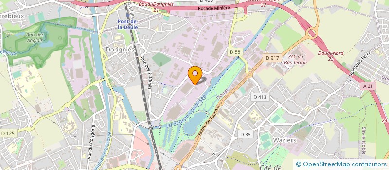 localisation de l'entreprise THEYS V.R.D  DOUAI