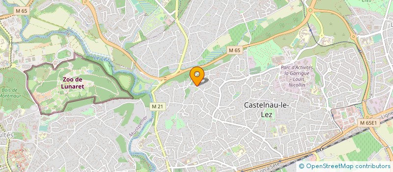 localisation de l'entreprise THEZART PROD'  CASTELNAU-LE-LEZ