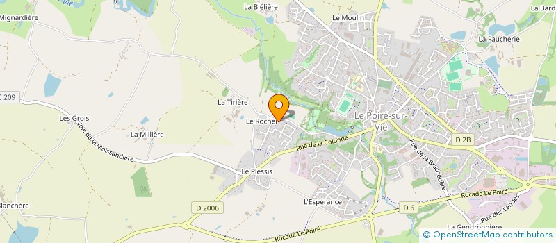 localisation de l'entreprise THFV à LE POIRE-SUR-VIE
