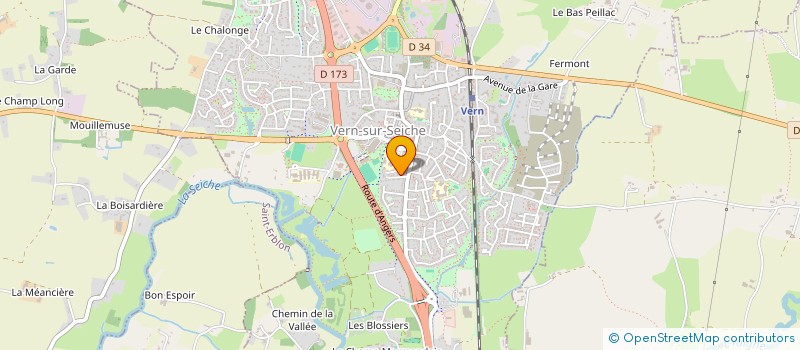 localisation de l'entreprise THG  VERN-SUR-SEICHE