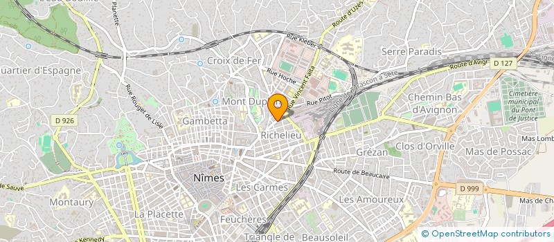 localisation de l'entreprise THG3 ET FRERES à NIMES