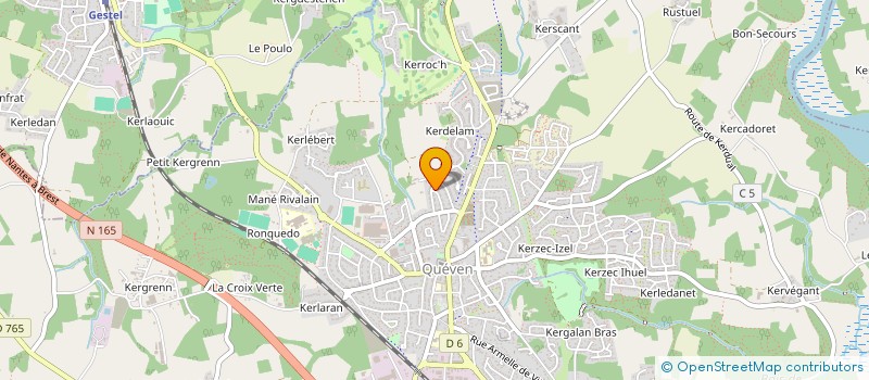 localisation de l'entreprise THI  QUEVEN