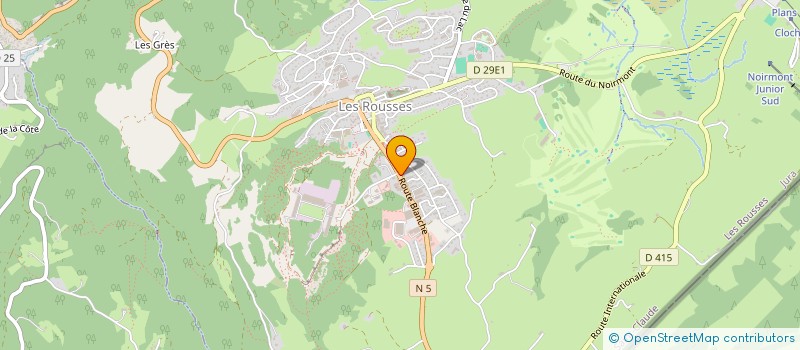 localisation de l'entreprise THI & CO  LES ROUSSES