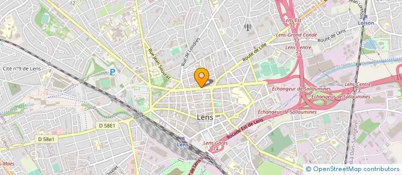 localisation de l'entreprise THIA  LENS