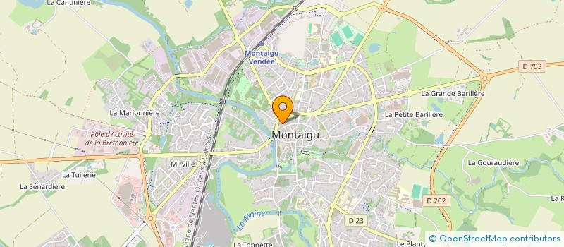 localisation de l'entreprise THIAGAMES  MONTAIGU-VENDEE