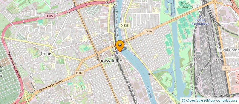 localisation de l'entreprise THIAIS 19 STALINGRAD à CHOISY-LE-ROI