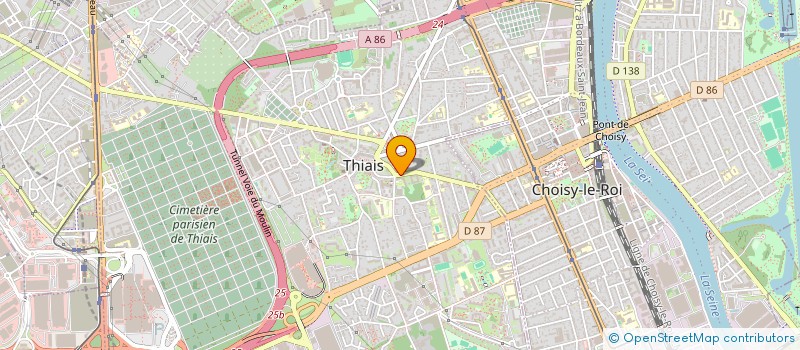 localisation de l'entreprise THIAIS à THIAIS