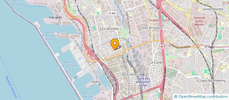 localisation de l'entreprise THIAM à MARSEILLE
